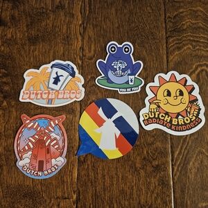 Dutch Bros Coffee Five Sticker Set